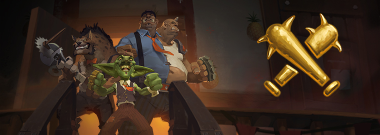 Key art detail featuring Han'Cho with a gnoll and a goblin.