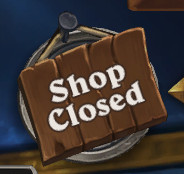 The Shop is occasionally closed for maintenance