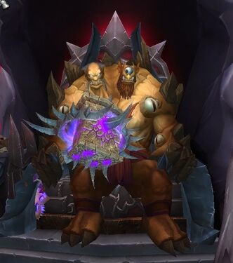 Cho'gall in World of Warcraft, wielding the Hammer of Twilight