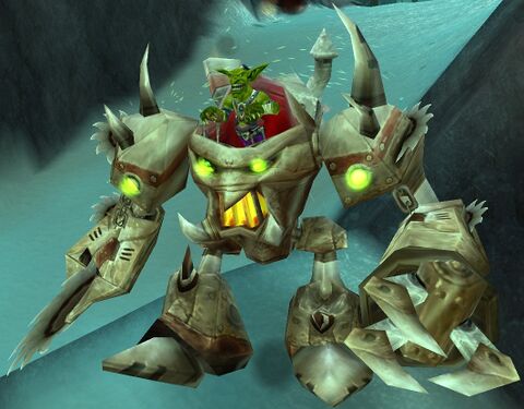 A goblin Shredder in World of Warcraft