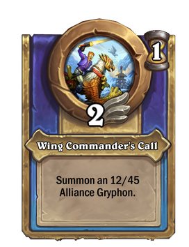 Wing Commander's Call
