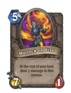 Warlock on Fire