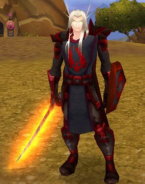 A Blood Knight in World of Warcraft