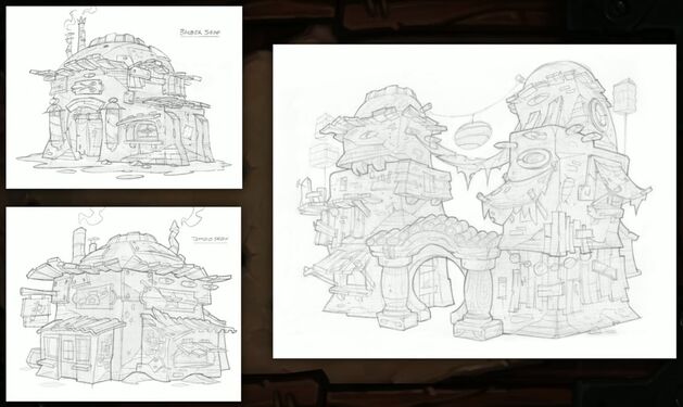 Early concepts for Gadgetzan's architecture.
