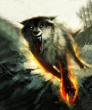Dire Wolf Alpha, full art