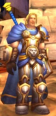 Arthas in Stratholme, as seen in the Caverns of Time in World of Warcraft