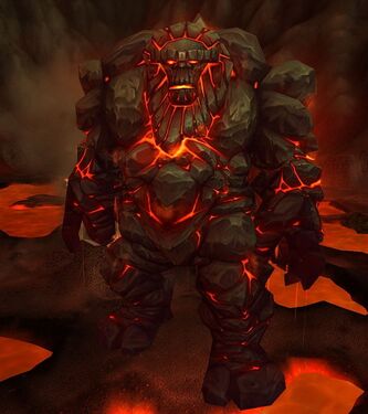 A molten giant in World of Warcraft
