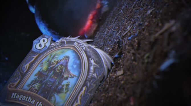 A shot at the end of the announcement trailer teasing Hagatha.