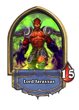 Lord Jaraxxus golden hero portrait