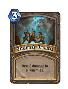 Untimely Demise