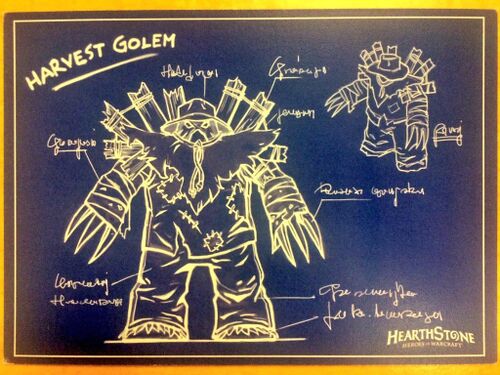 Harvest Golem "blueprints" sent out as a teaser for Goblins vs Gnomes