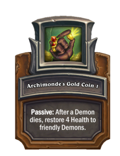 Archimonde's Gold Coin 1