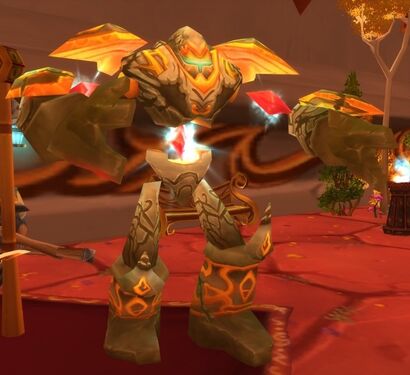 An arcane golem in World of Warcraft