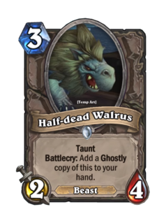 Half-dead Walrus