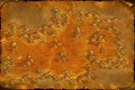 Map of the Badlands in World of Warcraft: Classic
