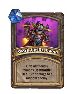 Work for Dr. Boom