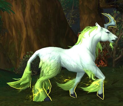 A unicorn in World of Warcraft