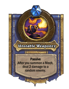 Unstable Weaponry