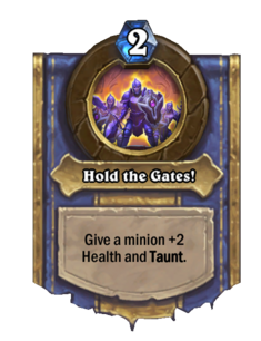 Hold the Gates!